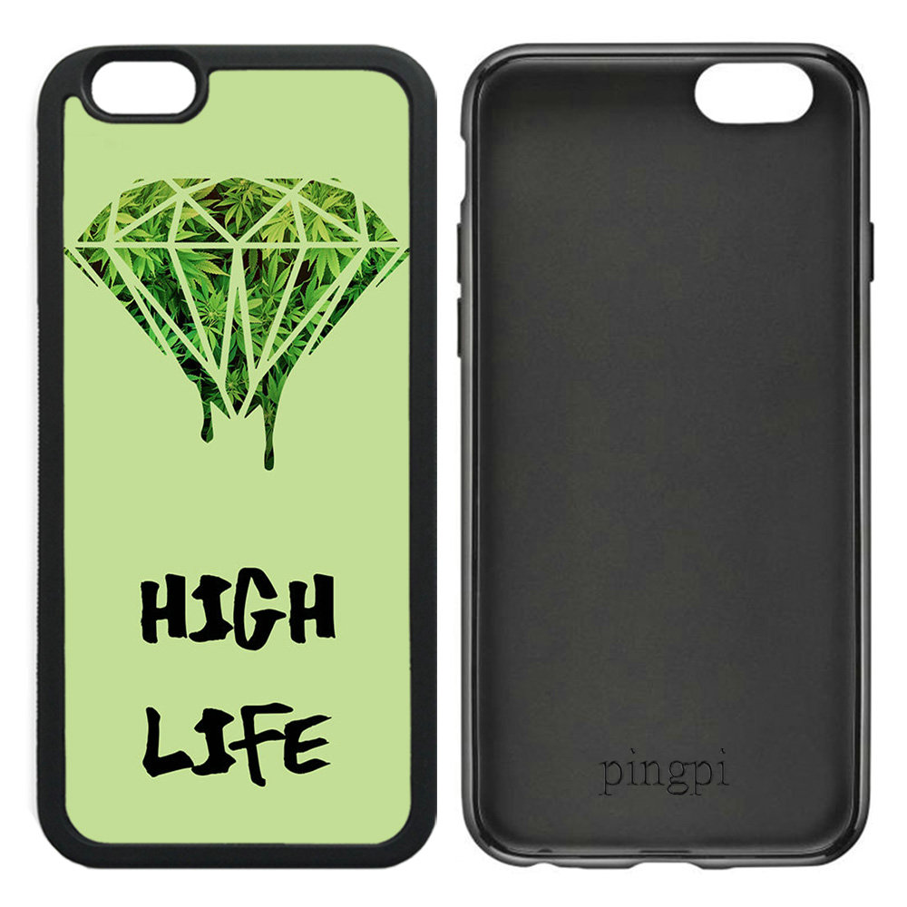 ripping Diamond High Life Weed Dope Street Wear Indie Fun Case for iPhone 6 Plus 6S Plus